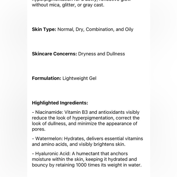 Mini Glow Recipe x Sephora Watermelon Glow Niacinamide Dew Drops Serum - Picture 6 of 7